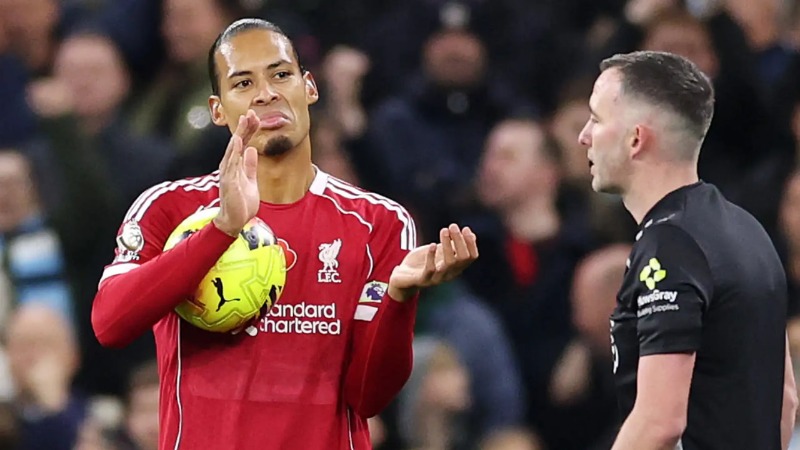 គ្រាប់បាល់ Virgil van Dijk ត្រូវបានបដិសេធ ក្នុងជំនួប Man City vs Liverpool