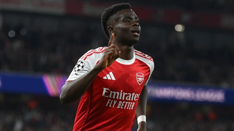 Bukayo Saka ជិតចុះហត្ថលេខាលើកិច្ចសន្យាថ្មីជាមួយ Arsenal រហូតដល់ឆ្នាំ ២០៣០