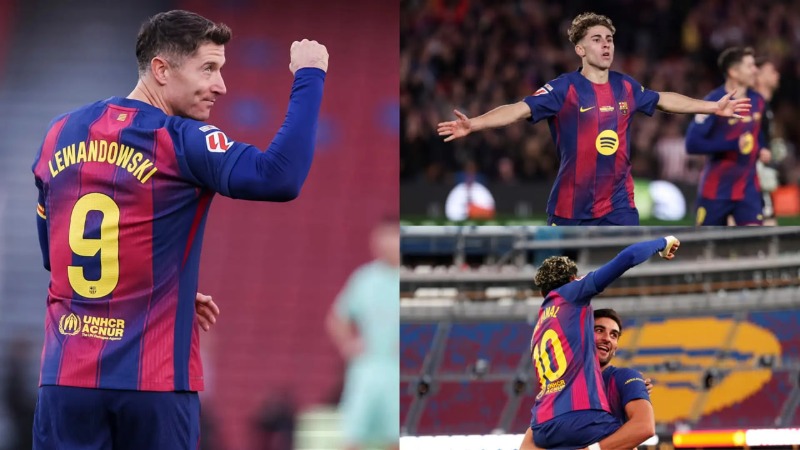 Barcelona ទទួលជ័យជម្នះ ៣-០ យ៉ាងស្រួល ក្នុងការវិលត្រលប់ទៅ Camp Nou វិញ
