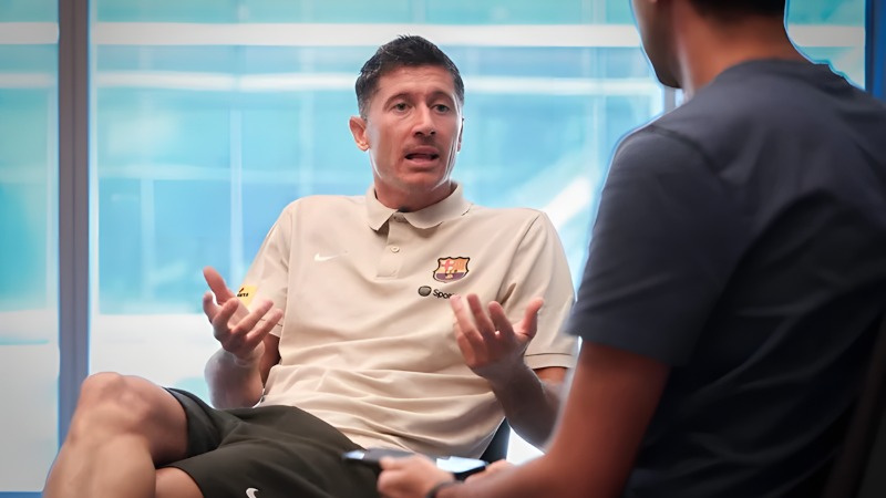 Lewandowski និយាយពីតួនាទី និងបទពិសោធន៍របស់គាត់នៅ Barcelona