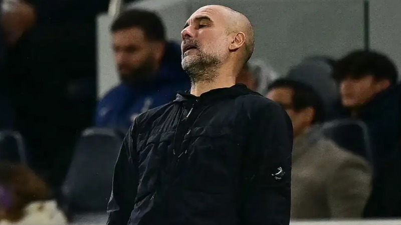 Pep Guardiola ផ្ទុះកំហឹងក្រោយអាជ្ញាកណ្តាលរាប់គ្រាប់បាល់របស់ Dominic Solanke ខណៈ Man City បាត់បង់ការនាំមុខទល់នឹង Tottenham