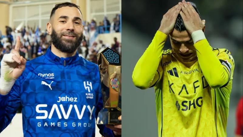Karim Benzema ត្រូវបានរាយការណ៍ថា បានបង្កឱ្យ Cristiano Ronaldo មិនសប្បាយចិត្ត បន្ទាប់ពីគាត់បញ្ចប់ការផ្ទេរដ៏ចម្រូងចម្រាសទៅ Al-Hilal ក្នុងទីផ្សាររដូវរងារ