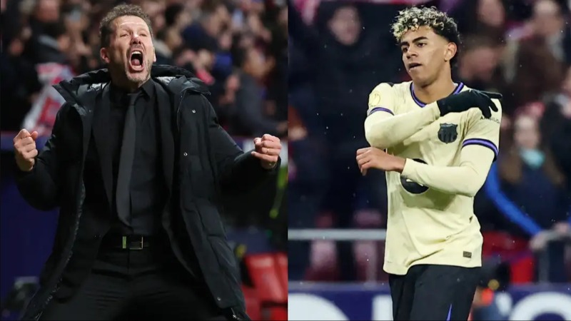 Lamine Yamal ត្រូវបាន Diego Simeone ធ្វើការលេងសើច ក្នុងការបរាជ័យយ៉ាងធ្ងន់ធ្ងរទល់ Atletico Madrid នៅ Copa del Rey