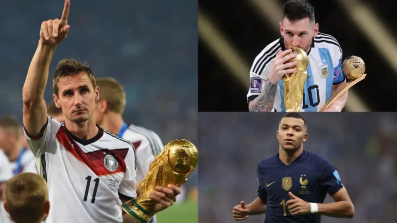 បញ្ជីឈ្មោះកីឡាករ (All-time top scorers) ដែលស៊ុតបញ្ចូលទីបានច្រើនជាងគេបំផុតក្នុងប្រវត្តិសាស្ត្រ FIFA World Cup